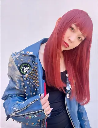 ロング カラー 派手髪デザインカラー ヒロカのヘアスタイル