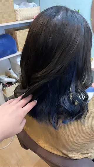 ミディアム カラー ヘアアレンジ like みやびのヘアスタイル