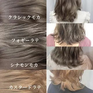 ミディアム カラー パーマ ヘアアレンジ 年間1500人担当 代表 南一路のヘアスタイル