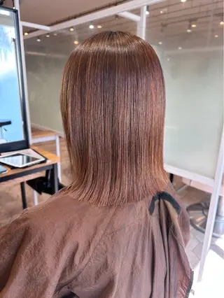 ミディアム カラー 髪質改善🫧 ミタセイヤのヘアスタイル