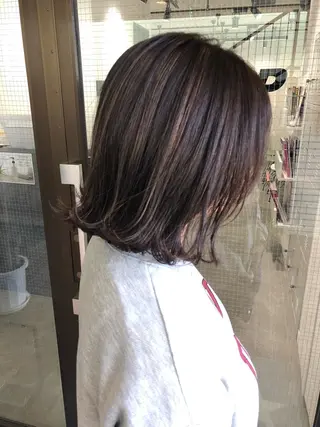 ミディアム カラー 🤍2nd🤍田所 美希のヘアスタイル