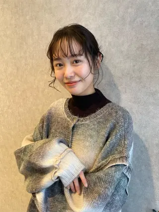 ミツキ/ 透明感カラー/セットのヘアスタイル