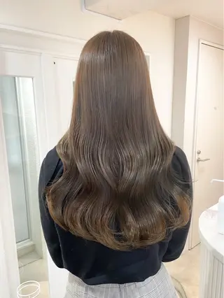 ロング カラー ミディアム/顔周り/ ベージュ🌼mayuのヘアスタイル
