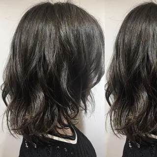ミディアム カラー box mico. mutsumiのヘアスタイル