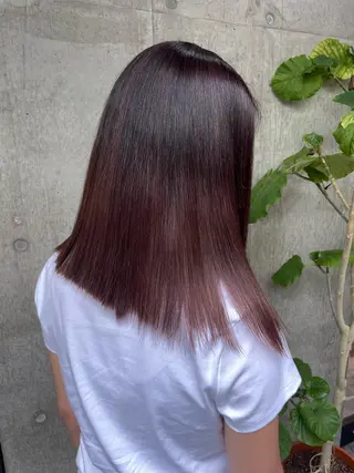 ミディアム 🫧ハイライトカラー 🫧 𝓜𝓘𝓤のヘアスタイル