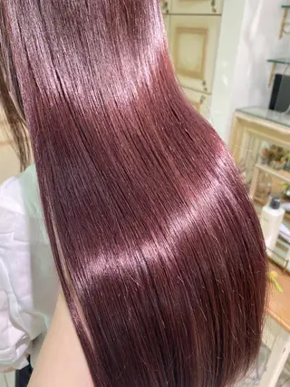 ロング カラー ヘアアレンジ 透明感カラー 古山 結季🌙🖤のヘアスタイル