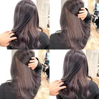 セミロング カラー 🌙HIZUKI🌙 ハイトーン 艶髪のヘアスタイル