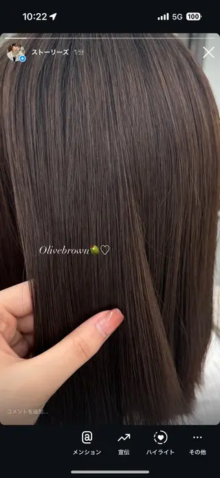 カラー noa🎀美髪縮毛/ 透明感カラーのヘアスタイル