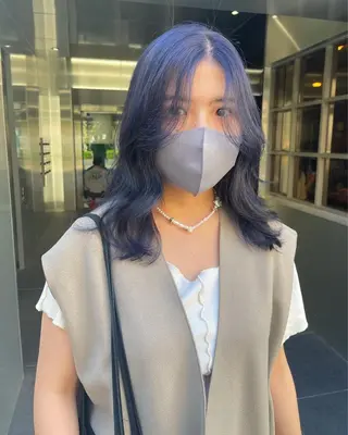 セミロング 早瀬裕之 パーマのヘアスタイル