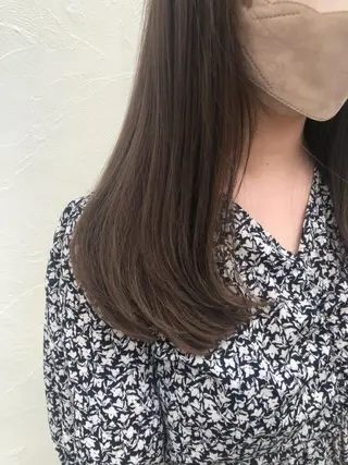 セミロング カラー パーマ ヘアアレンジ 【ツヤ髪美容師】 ツダケイスケのヘアスタイル