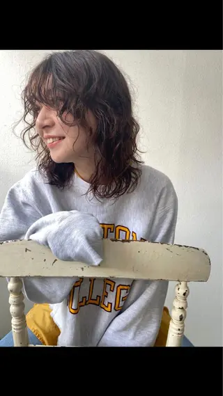 ミディアム パーマ CECIL 瑞希のヘアスタイル