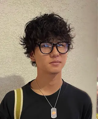 パーマ メンズ 守屋裕太/カット /パーマ/カラーのヘアスタイル