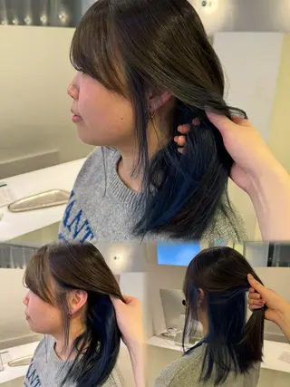 ミディアム カラー 【YARD.】橋本 稀乃のヘアスタイル