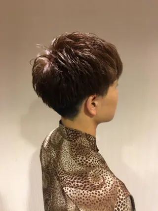ショート カラー メンズ 【mokuオーナー】 ちはるのヘアスタイル