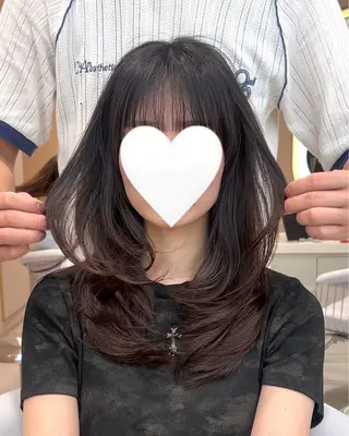 ミディアム 美容室sand 横浜のヘアスタイル