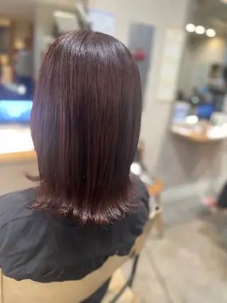セミロング カラー momoka 女性限定のヘアスタイル