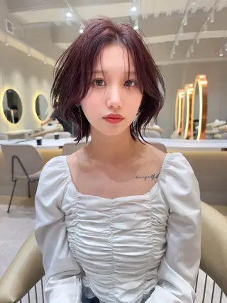 ショート カラー 縮毛矯正✨🫧 レイヤー川村利幸のヘアスタイル