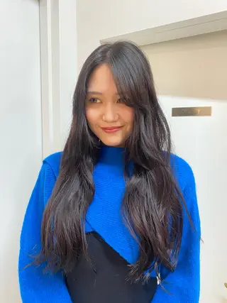 ロング 木村 夢のヘアスタイル