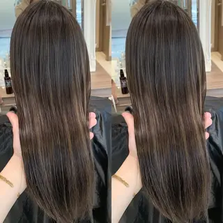 ロング カラー ヘアアレンジ 白髪ぼかしハイライト 茗荷谷駅徒歩2分のヘアスタイル