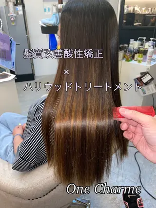 ロング カラー パーマ Hair Design One Charme所属・鳴海 悠のその他イメージ