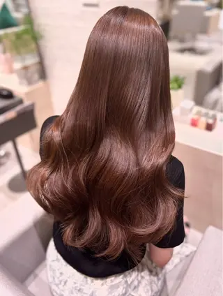 ロング カラー 銀座/韓国レイヤー/ 艶カラー🍓原田侑依のヘアスタイル