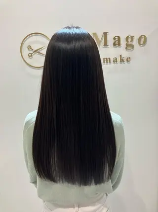 ロング カラー ヘアアレンジ キッズ 横浜関内髪質改善 re:Magoのヘアスタイル