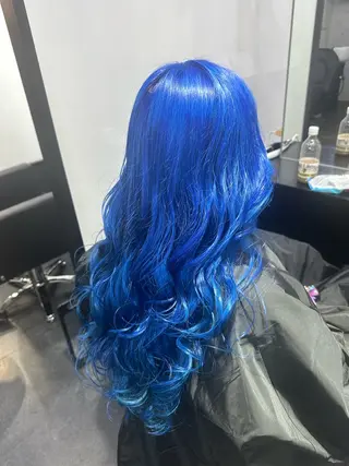 ロング カラー 🌈派手髪エクステ ブレイズ🌈ひろとのヘアスタイル