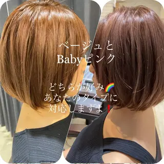 ショート パーソナルカラー lapiax阿部のヘアスタイル