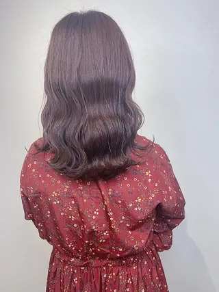 セミロング カラー _WHITE 天神店 YUMEKA🐻のヘアスタイル