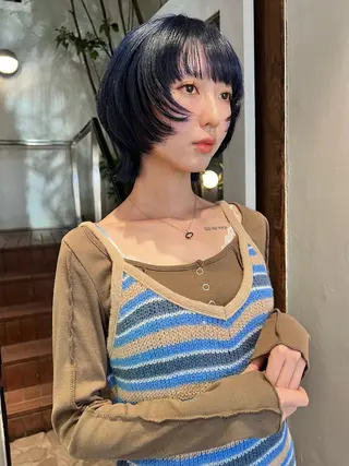 ショート カラー 圧倒的デザイン力 店長🎨RENAのヘアスタイル