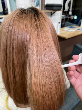 ミディアム イヤリングカラー Ai 浅草橋店のヘアスタイル