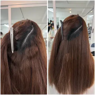 ロング カラー りきと🦋河原町 縮毛矯正/艶カラーのヘアスタイル