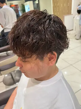 ショート パーマ メンズ メンズパーマ特化/ メッシュ/薫/店長のヘアスタイル