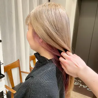 ロング カラー オザキクウガ/ ブリーチ/髪質改善のヘアスタイル