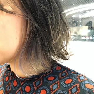 ミディアム カラー 金子 富士のヘアスタイル