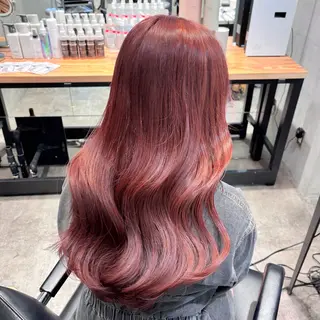 ロング カラー ヘアアレンジ 🎀モテ暖色× エクステ🎀あかりのヘアスタイル