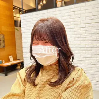 ミディアム カラー レディースヘア💫 加藤たいが🐯のヘアスタイル