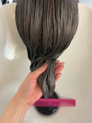 セミロング カラー 加藤 こゆきのヘアスタイル