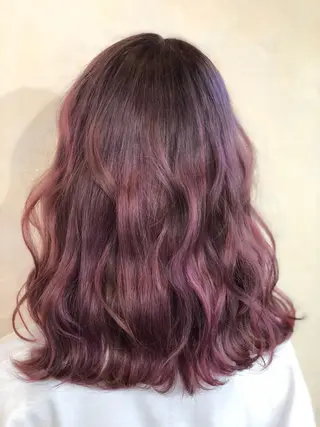 セミロング カラー 海外レイヤー/ 梅田美容室のヘアスタイル