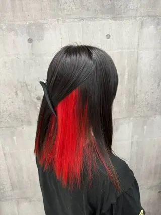 セミロング カラー メンズ ☁️かずき☁️青.紫 推し活カラー💫のヘアスタイル
