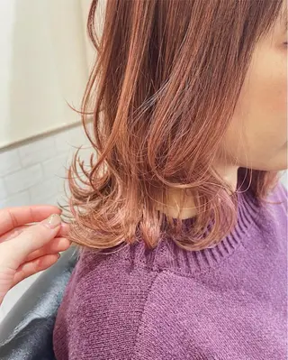 ミディアム カラー 空きあり💛 miho  大国町のヘアスタイル