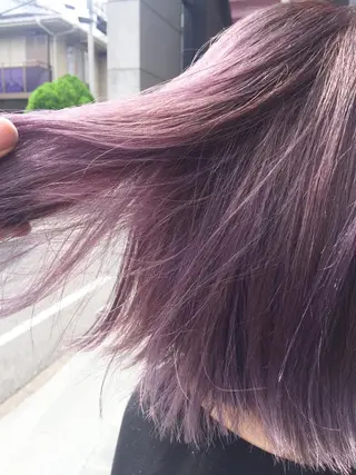 ミディアム カラー ヘアアレンジ 秋葉 一郎のヘアスタイル