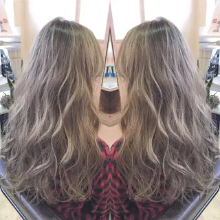ロング カラー 青木 茂樹⭐️ 透明感カラーのヘアスタイル