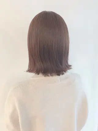 ミディアム カラー なりたいが叶う ながしまじゅんきのヘアスタイル