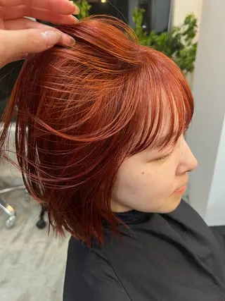 ミディアム カラー 三谷はるな /名古屋/本山のヘアスタイル