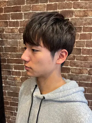 ショート カラー メンズ 久木原 ゆりのヘアスタイル