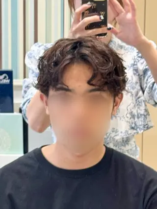 パーマ メンズ 【𝐀𝐬𝐡-池袋 】ひな💭🎀のヘアスタイル