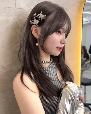 ミディアム レイヤー/韓国❣️ 髪質改善/e_kiのヘアスタイル