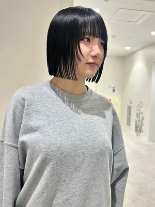 ショート 👔ボブ﹨髪質改善 ストレート🩳ももかのヘアスタイル