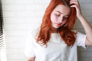 セミロング カラー パーマ ヘアアレンジ 大久保寿高✨ なりたい色を叶える✨のヘアスタイル